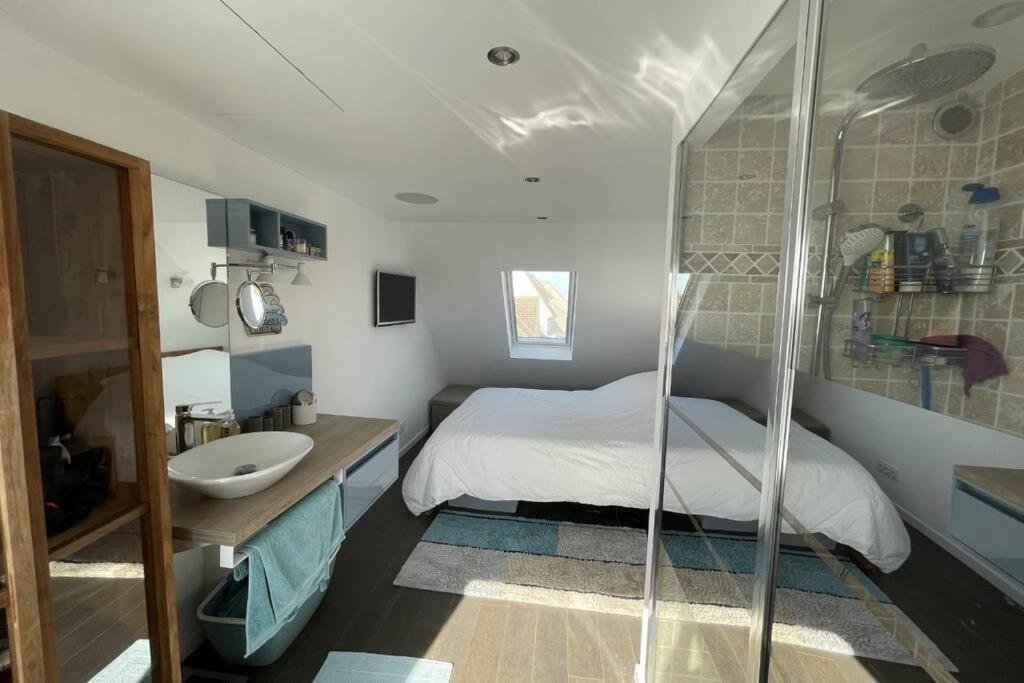 Apartamento Duplex Avec Jacuzzi Vue Imprenable Sur La Baie De Wissant Exterior foto